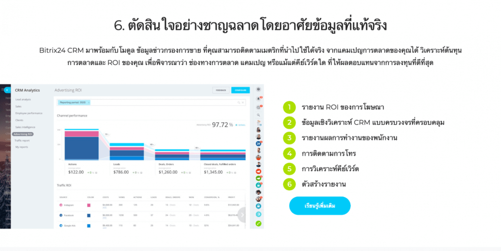 Bitrix24 CRM ฟรีหนึ่งเดียวที่จะครอบคลุมความต้องการของคุณทั้งหมด