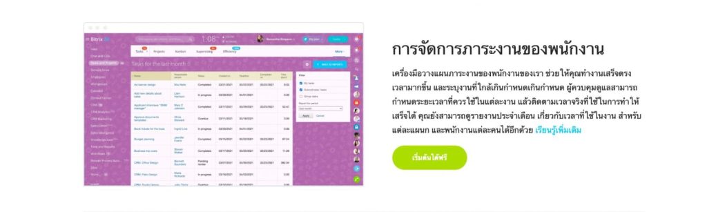 Bitrix24 Tasks & Projects เครื่องมือการจัดการโครงการที่มีประสิทธิภาพ
