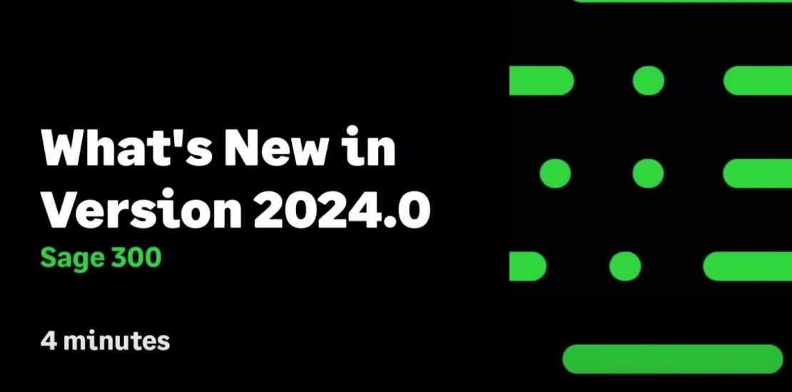 วิดีโอนี้จะนำเสนออะไรใหม่ใน Sage 300cloud Version 2024.0