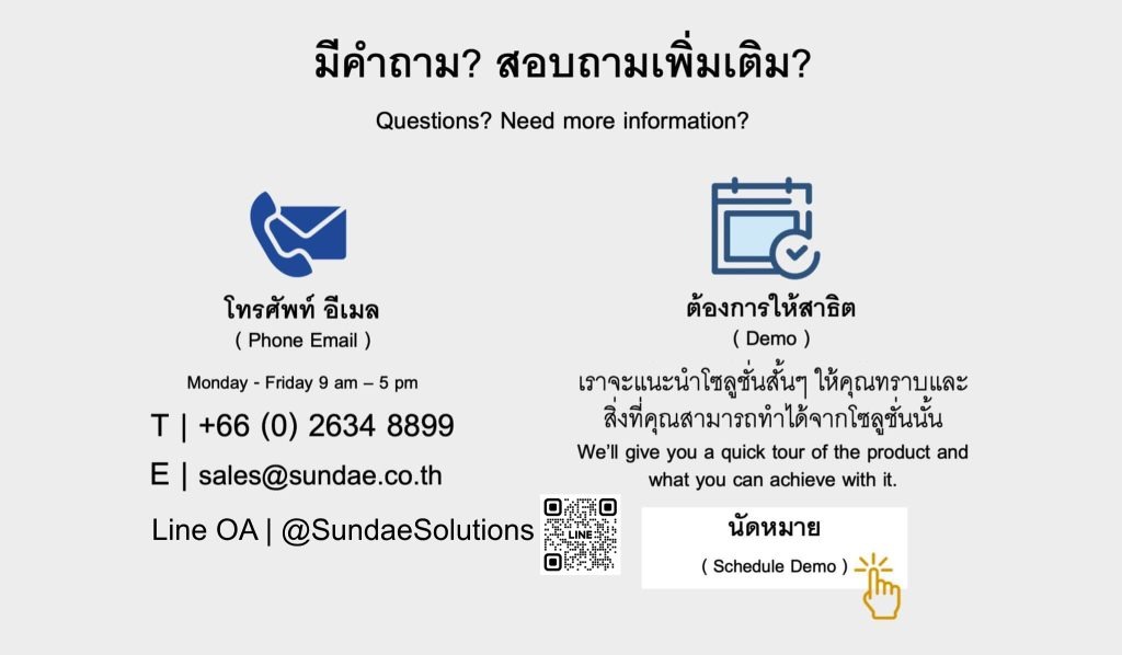 Sundae Contact Us for Demo