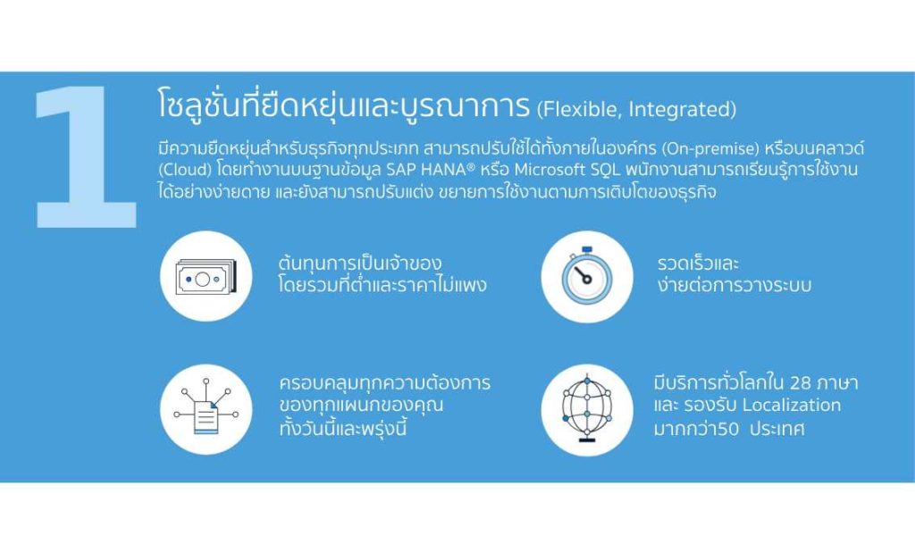 โซลูชั่นที่ยืดหยุ่นและบูรณาการ (Flexible, Integrated)