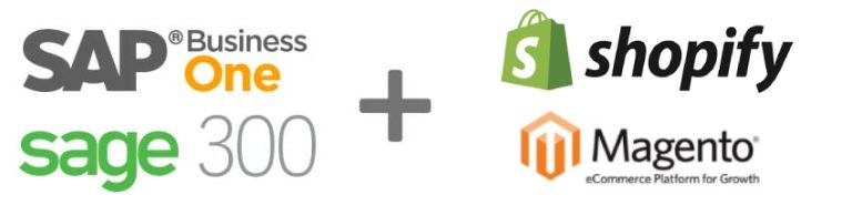 SAP Business One Sage 300 ERP Shopify Magento