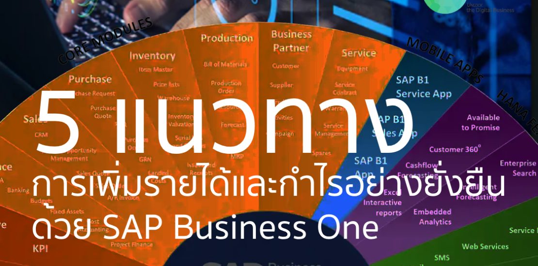 5 แนวทาง การเพิ่มรายได้และกำไรอย่างยั่งยืน ด้วย SAP Business One