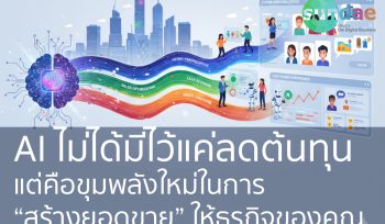 AI ไม่ได้มีไว้แค่ลดต้นทุน แต่คือขุมพลังใหม่ในการ “สร้างยอดขาย” ให้ธุรกิจของคุณ